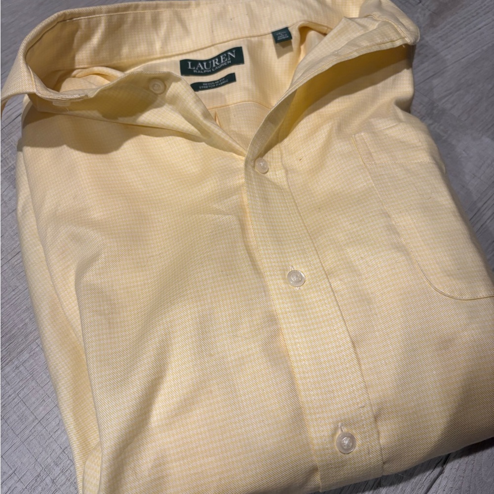 Ralph Lauren Men’s Light Yellow Dress Shirt